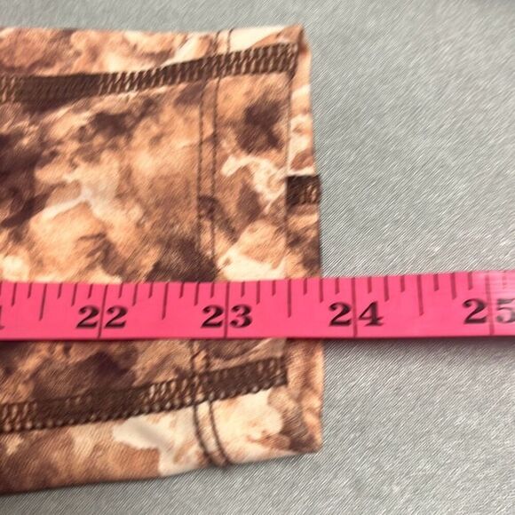 Calvin Klein Performance 7/8 Leggings Brown Tan Tie Dye High Waist XS NWT $78 - Picture 10 of 10